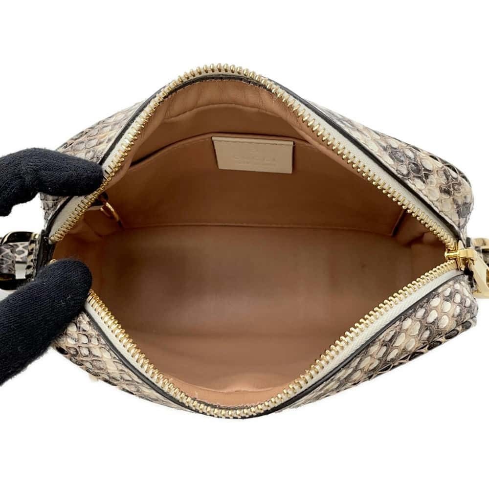 Gucci Black Python Bag Shoulder Ophidia Mini Leat… - image 5